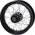 DRAG SPECIALTIES Front Wheel - Dual Disc/No ABS - Black - 16"x3.00" - '00-'07 FLT 64456B