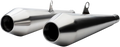 BRITISH CUSTOMS Predator Pro™ Mufflers - Brushed BC902-102-BR