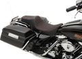 DRAG SPECIALTIES Predator III Seat - Double Diamond - Red Stitched FIT 99-07 FLHR,06-07 FLHX 0801-1131