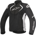 ALPINESTARS Stella T-Jaws Waterproof Jacket - Black/White - XL 3211017-12-XL