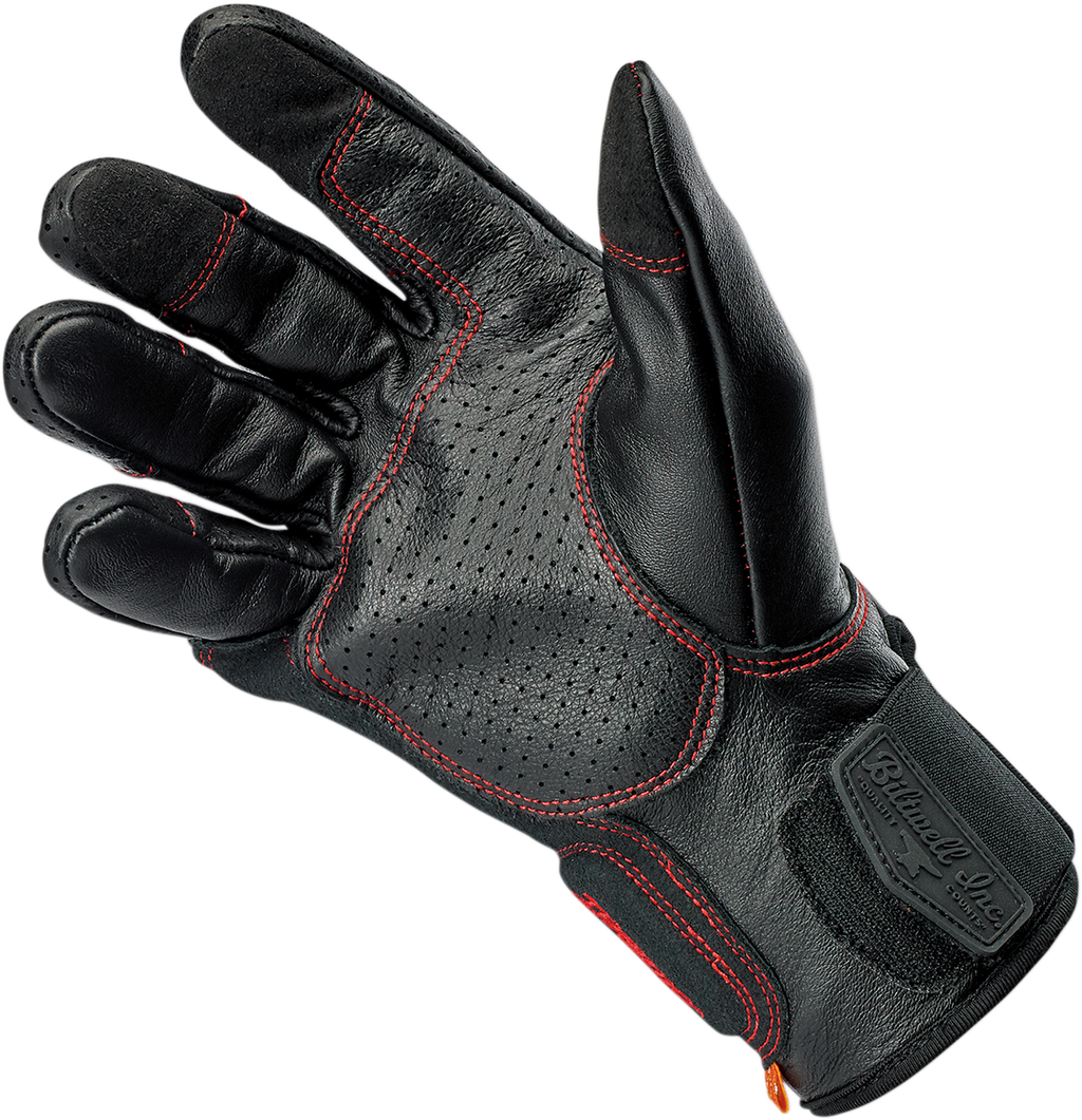 BILTWELL Borrego Gloves - Redline - Small 1506-0108-302