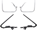 DRAG SPECIALTIES Saddlebag Support Brackets - Chrome - 09-13FLT CHRM GUARDS/BLK SUPPORTS 21058