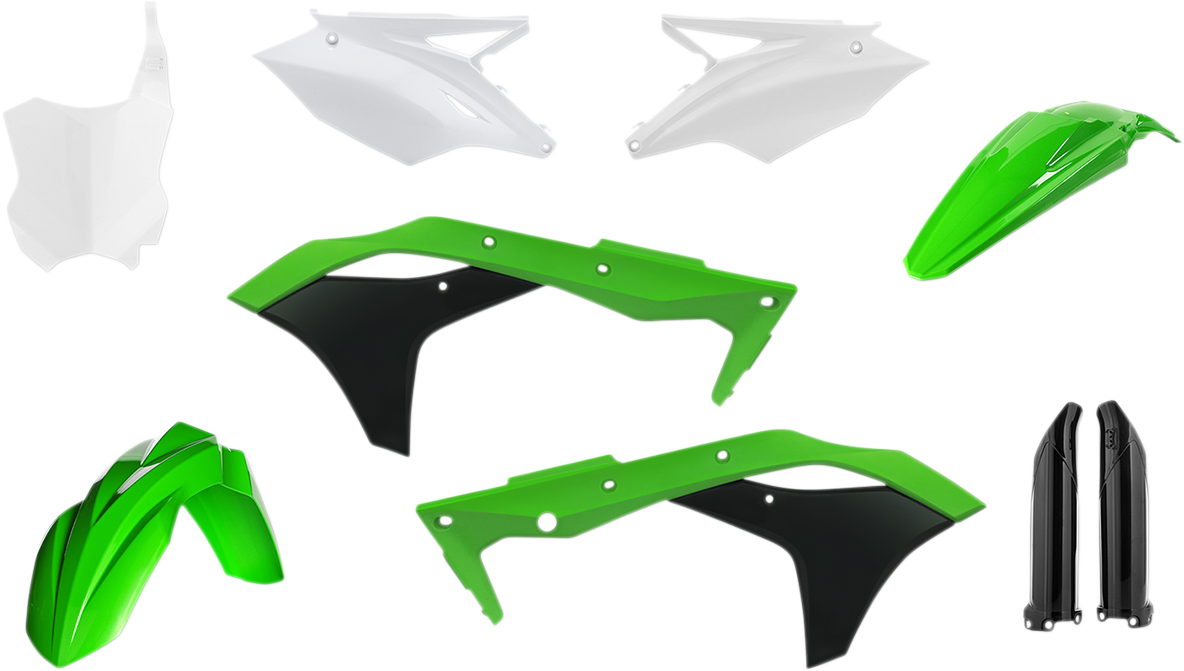 ACERBIS Full Replacement Body Kit - OEM '17 Green/Black/White 2630635569