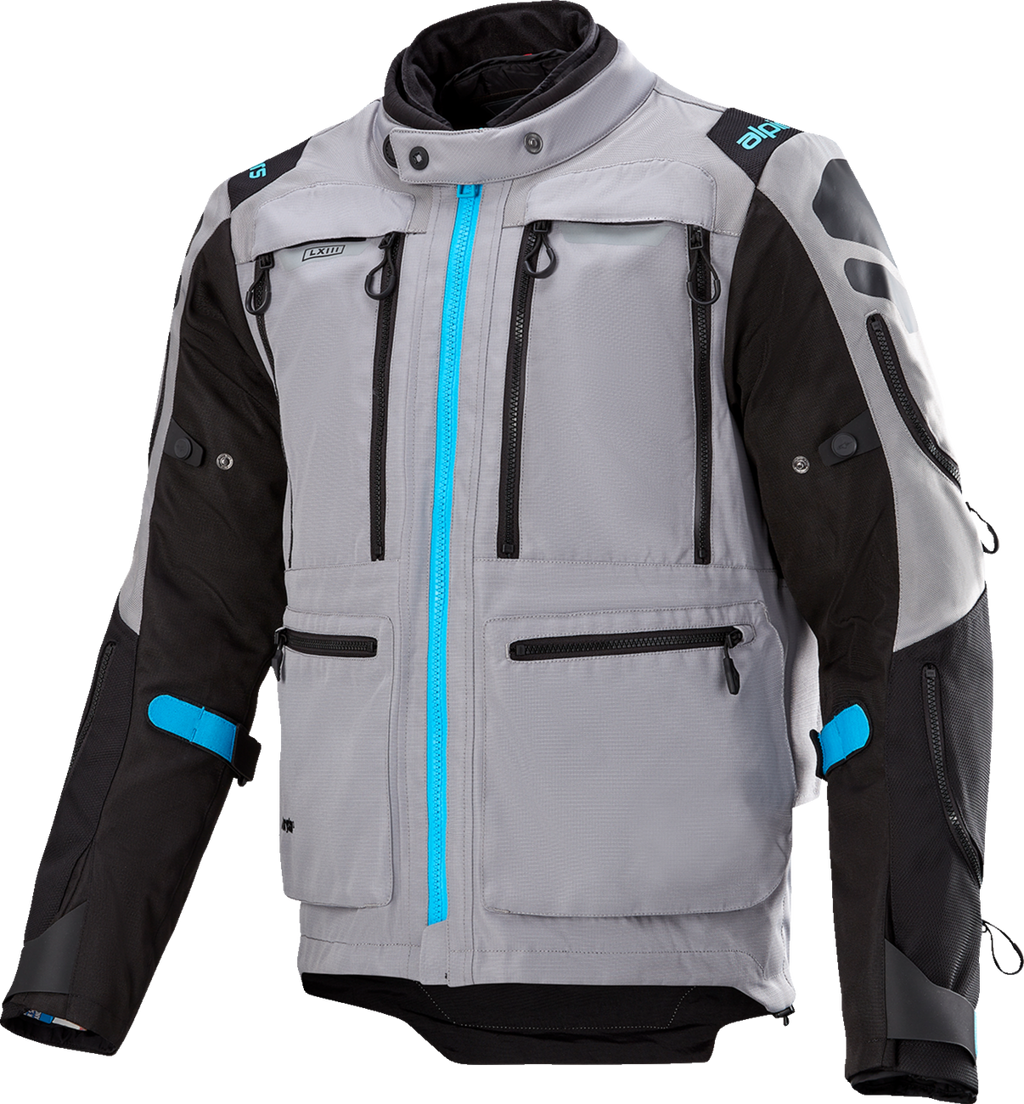 ALPINESTARS Ardent 3in1 Adventure Touring Jacket - Gray/Black/Blue - Small 3204423-9117-S