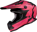 MOOSE RACING Youth F.I. Helmet - Agroid Camo - MIPS® - Pink/Red - Medium 0111-1527