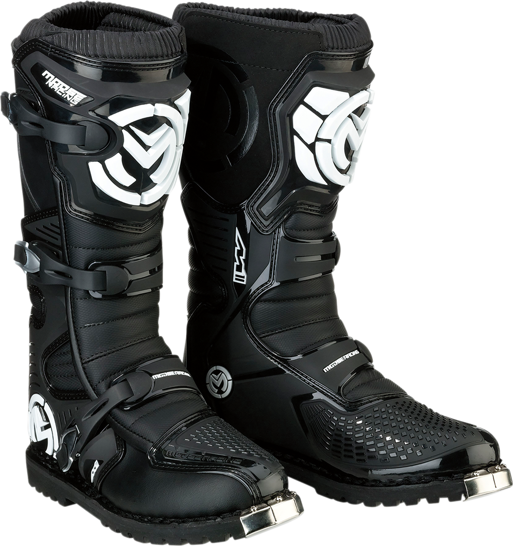 MOOSE RACING M1.3 ATV Boots - Black/White - Size 15 3410-2005