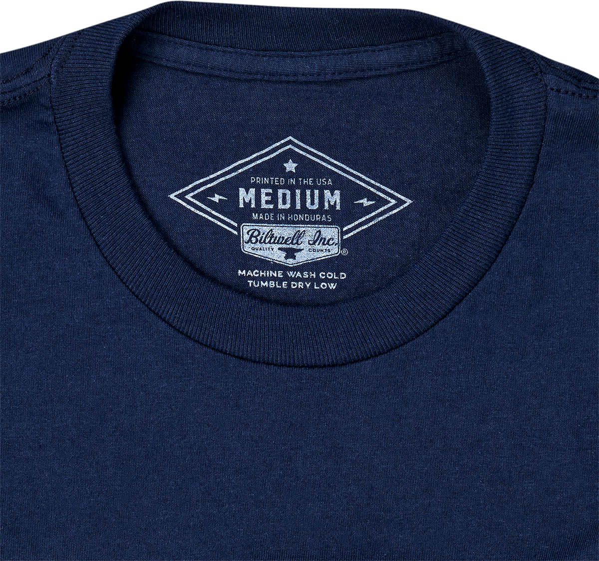 BILTWELL Script T-Shirt - Navy - XL 8101-052-005