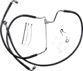 DRAG SPECIALTIES Brake Line - Front - Black - +2" 614085-2BLK