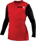 100% Women's Ridecamp Jersey - Long-Sleeve - Red - Large 44402-003-12