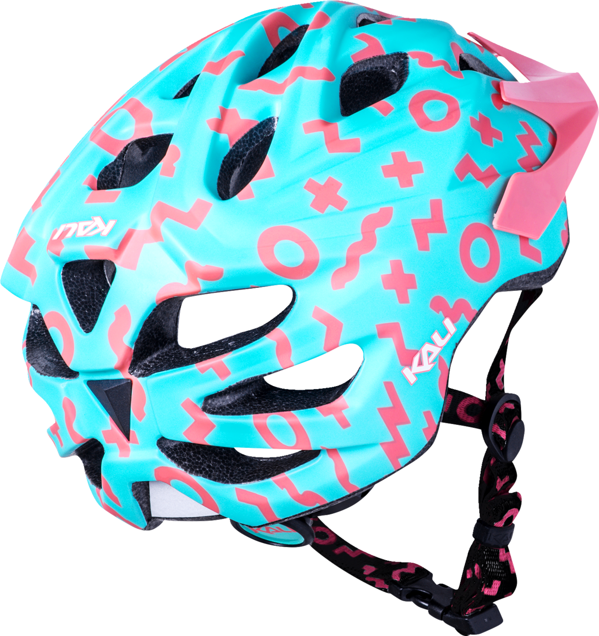 KALI Youth Chakra Plus Helmet - Zwiggles - Matte Seafoam/Salmon 221421212