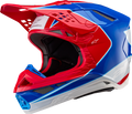 ALPINESTARS Supertech M10 Helmet - Aeon - MIPS® - Gloss Bright Red/Blue - Medium 8301923-3017-M