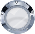 BARNETT Derby Cover - Chrome/Clear - '07-'18 Big Twin 343-30-43013