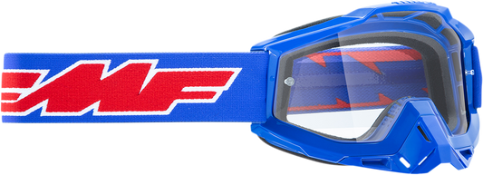 FMF Youth PowerBomb Goggles - Rocket - Blue - Clear F-50047-00002 2601-2994
