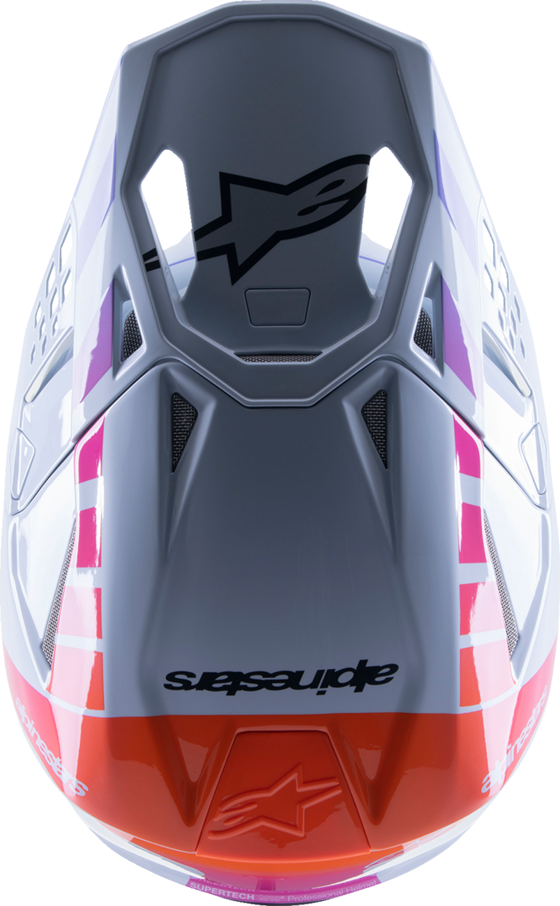 ALPINESTARS Supertech M10 Helmet - Daytona - MIPS® - Haze Gray/Orange Fluo/Rhodamine - XL 8302423-9243-XL
