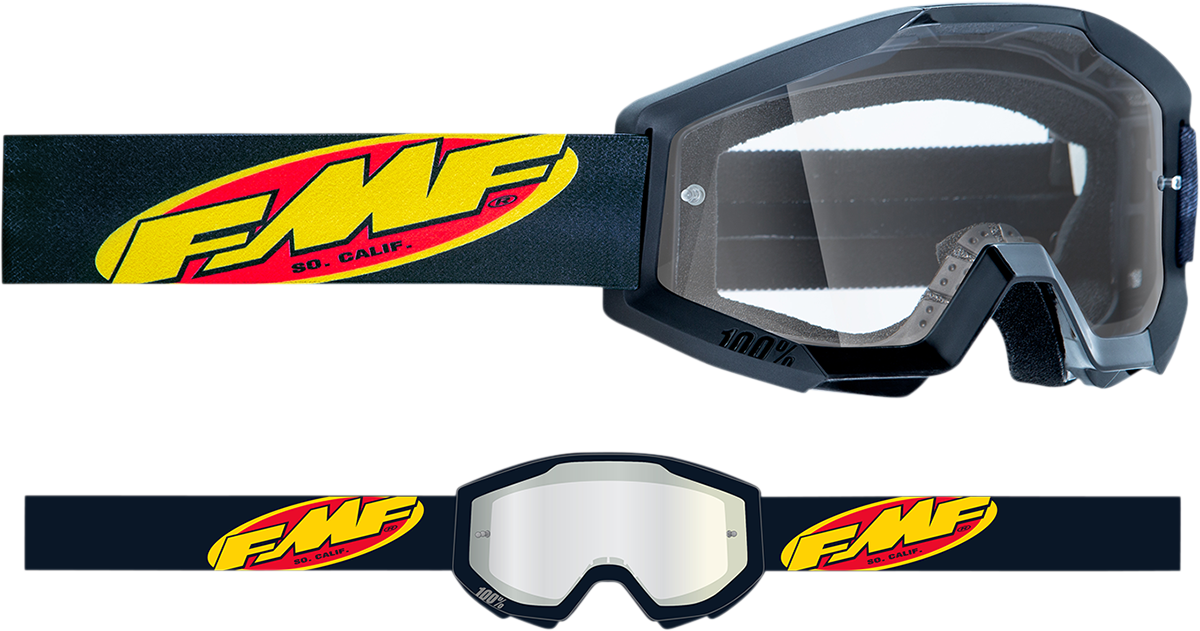 FMF PowerCore Goggles - Core - Black - Clear F-50050-00003 2601-3002