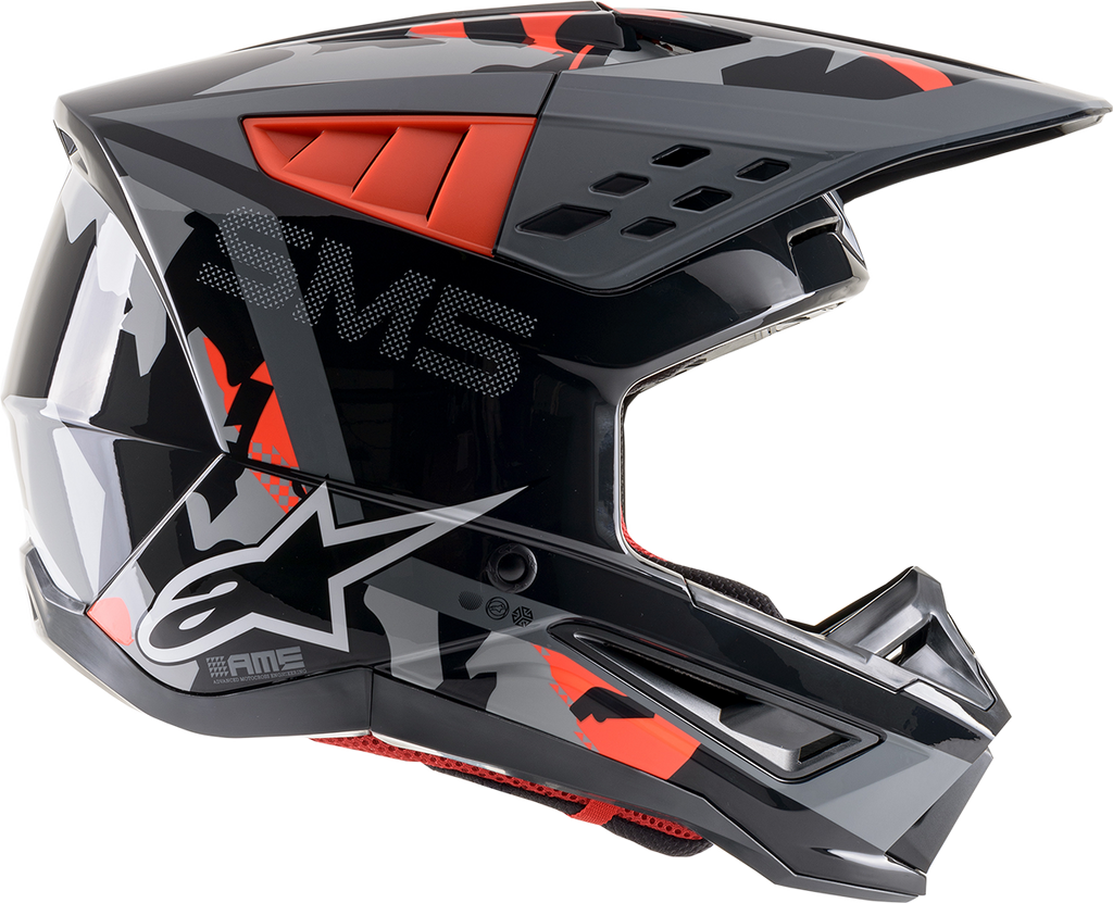 ALPINESTARS SM5 Helmet - Rover - Gray/Red - Large 8303921-1392-LG