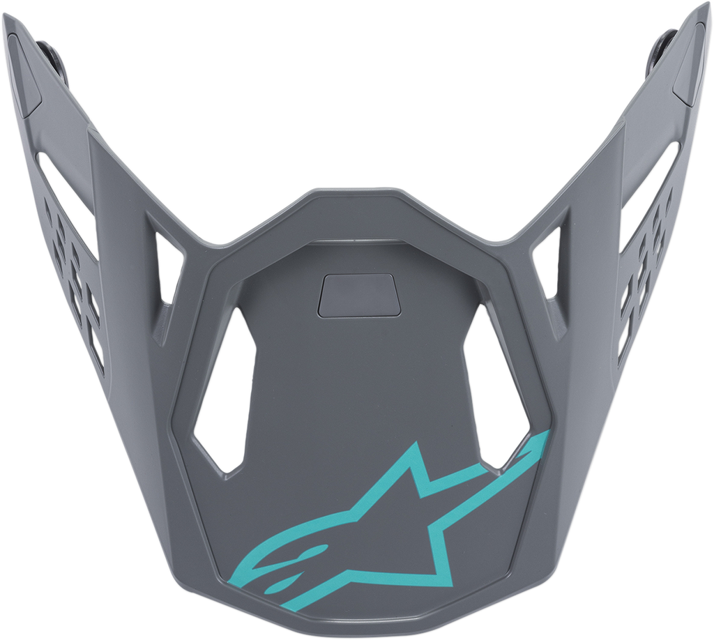 ALPINESTARS Supertech M8 Visor - Radium - Matte Black/Mid Gray/Teal 8981519-9007