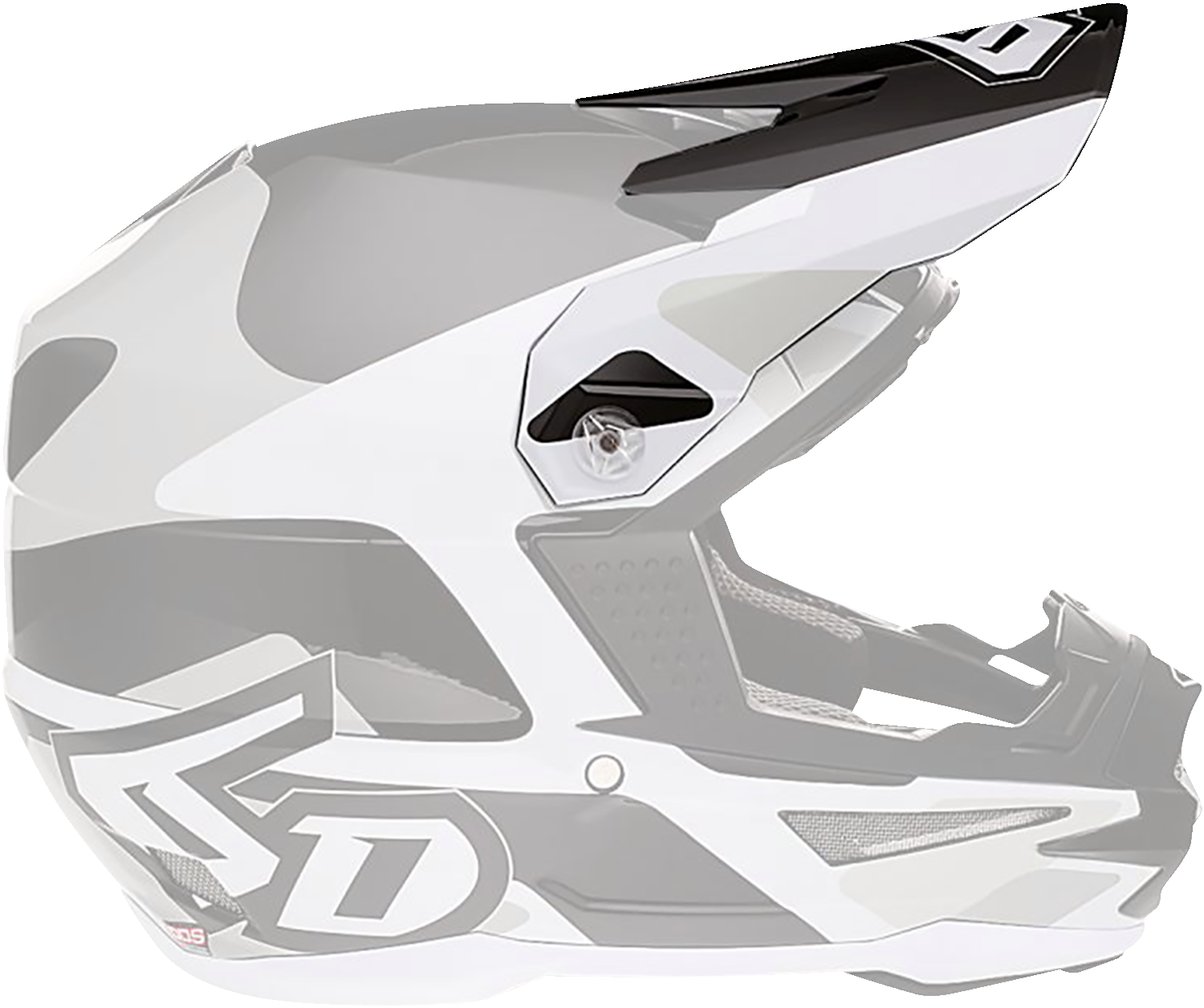 6D ATR-1 Visor - White 72-3729