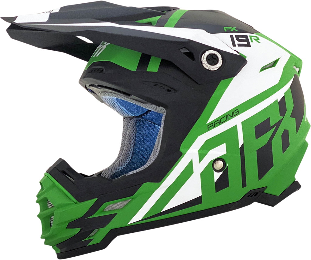 AFX FX-19R Helmet - Racing - Matte Green - XL 0110-7081