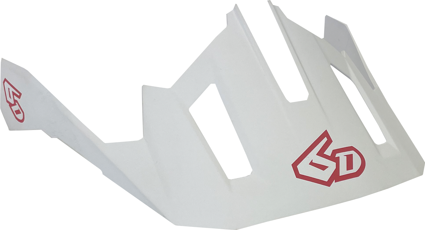 6D ATB-2T Visor - Ascent - White - XS/S 77-0124