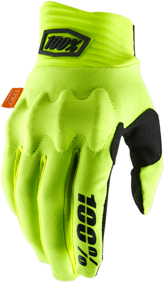 100% Cognito Gloves - Fluo Yellow/Black - XL 10014-00018