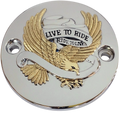 DRAG SPECIALTIES Points Cover - Chrome/Gold I30-0223GA