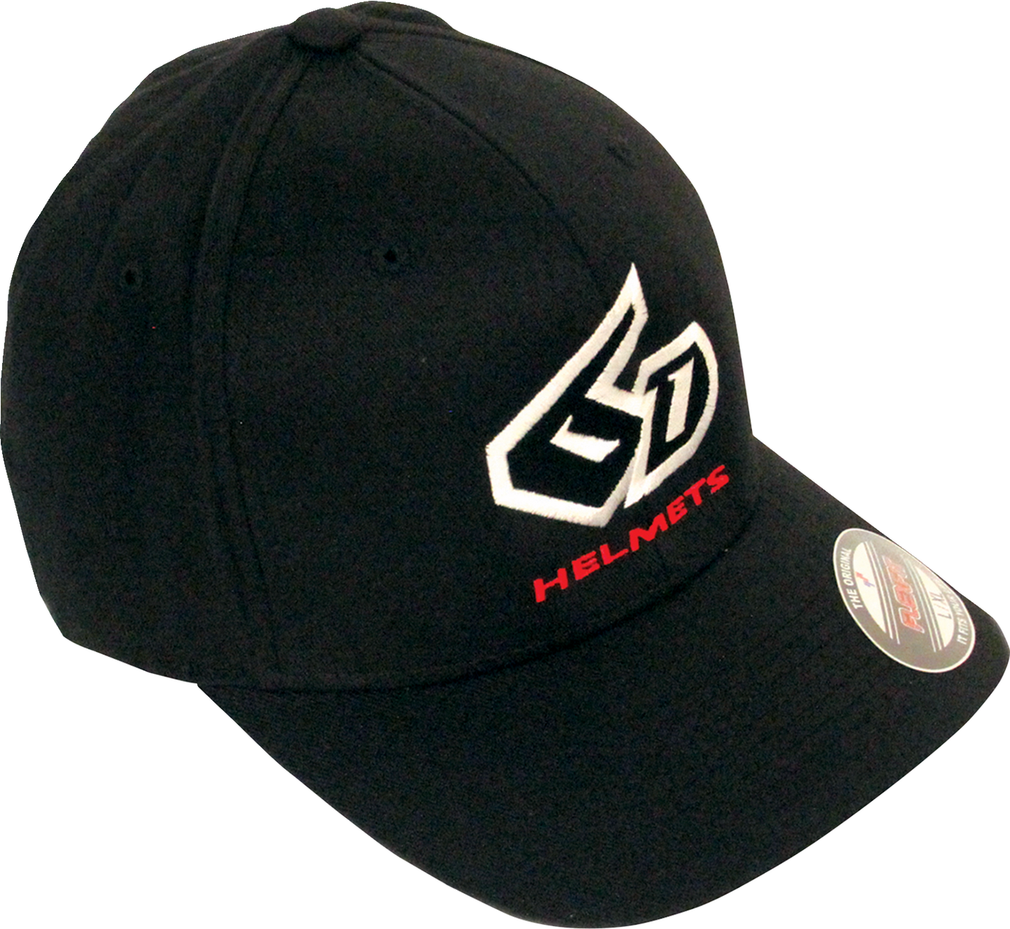 6D Helmets Logo Flexfit® Hat - Black - Small/Medium 52-3006