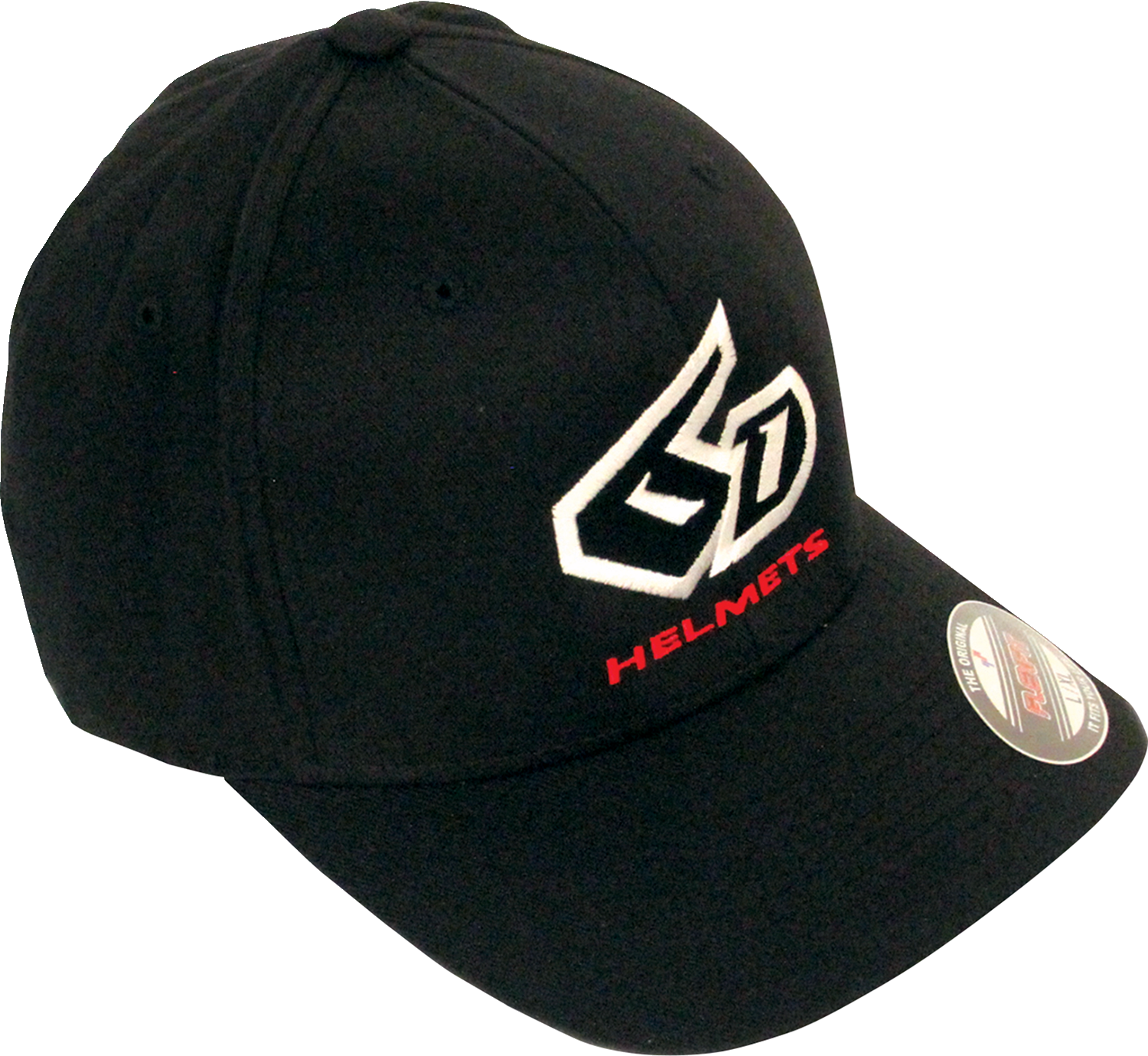 6D Helmets Logo Flexfit® Hat - Black - Large/XL 52-3008