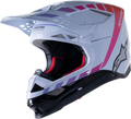 ALPINESTARS Supertech M10 Helmet - Daytona - MIPS® - Haze Gray/Orange Fluo/Rhodamine - Large 8302423-9243-LG