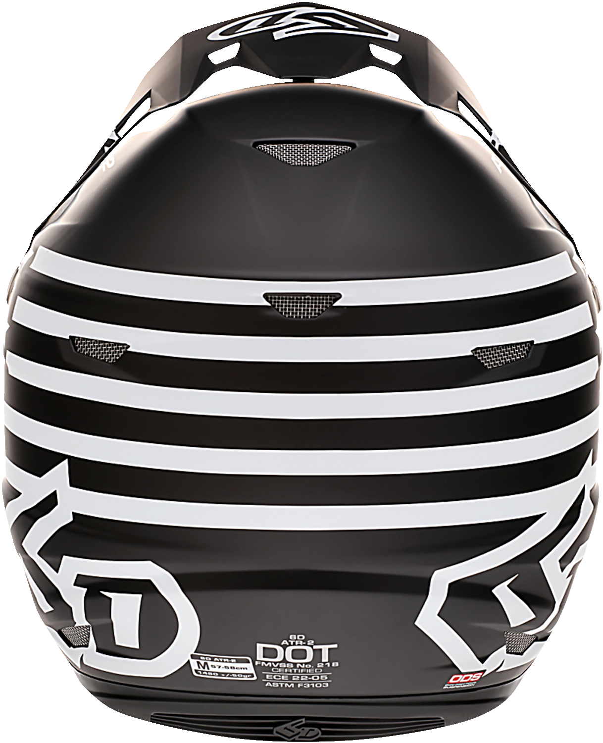 6D ATR-2 Helmet - Tactical - Black - Medium 12-3006