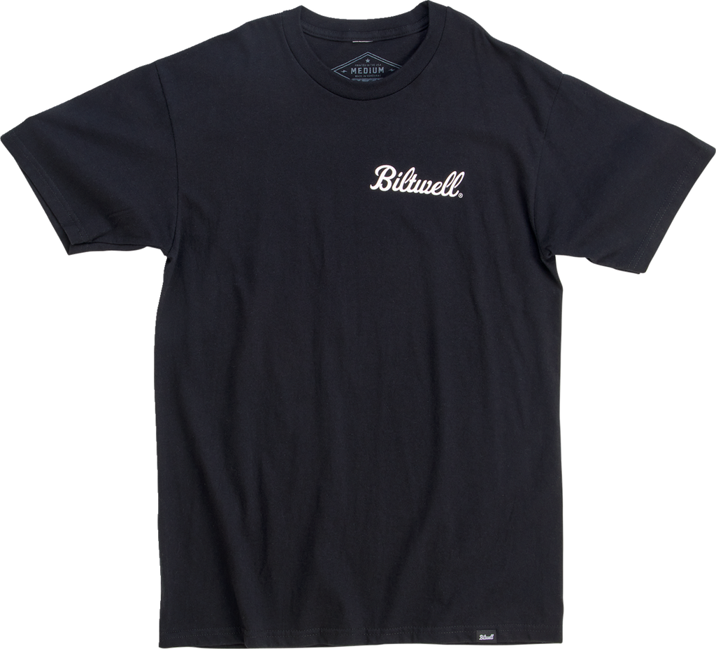 BILTWELL Badge T-Shirt - Black - Large 8101-074-004