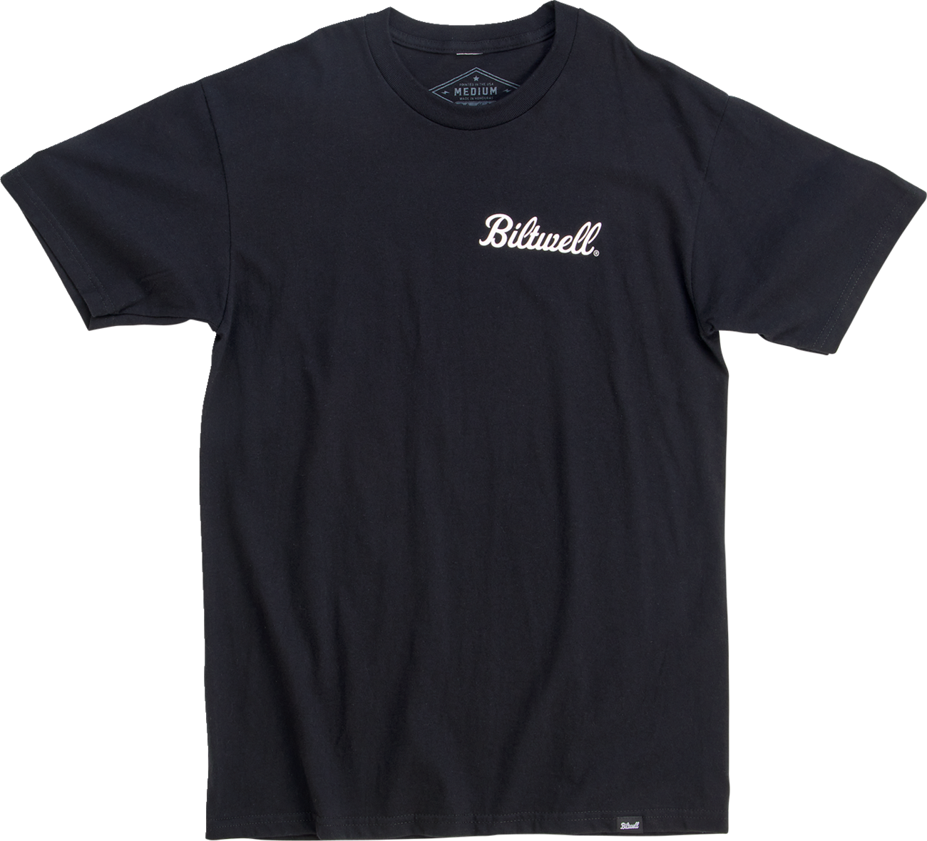 BILTWELL Badge T-Shirt - Black - Large 8101-074-004