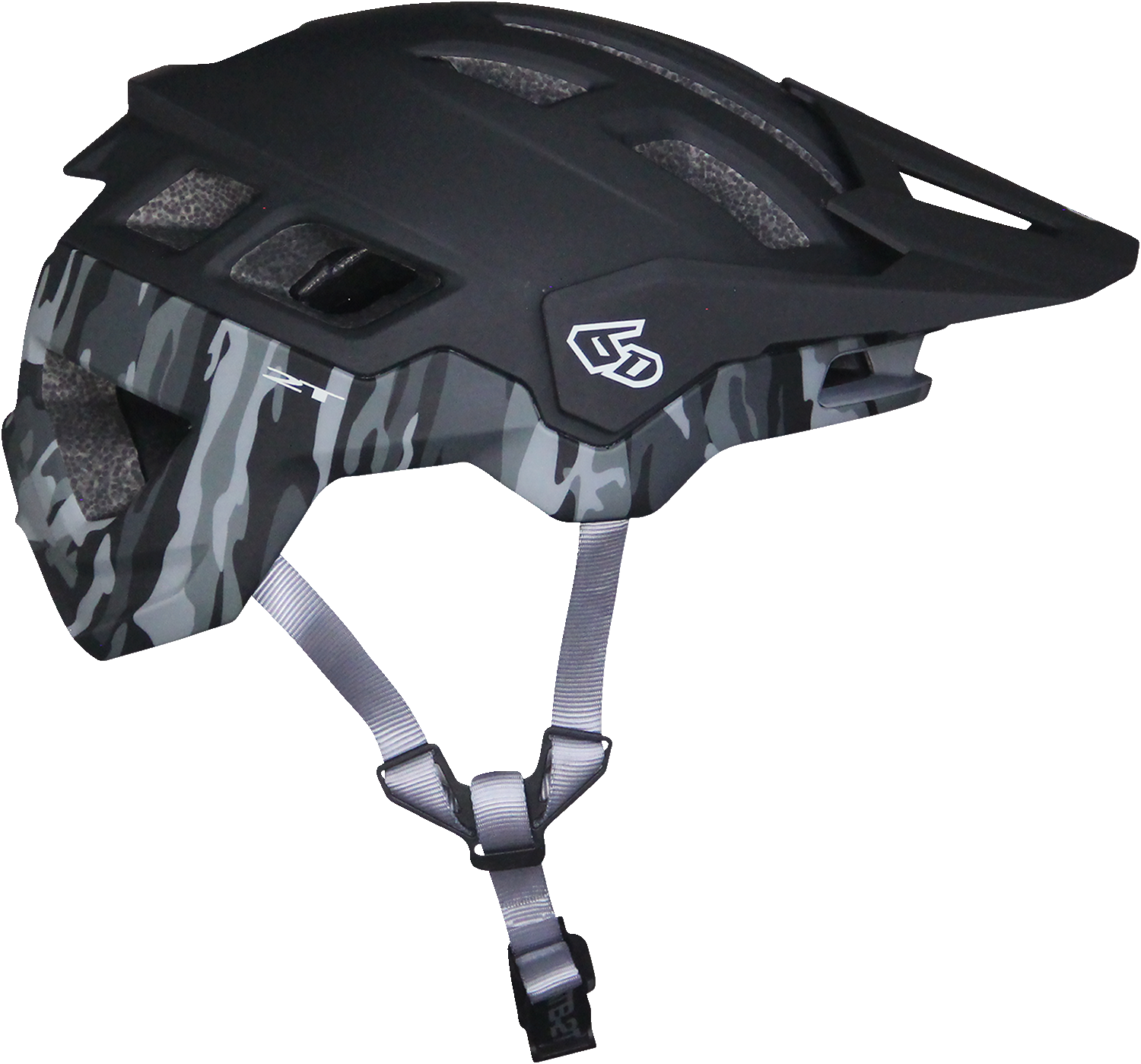 6D ATB-2T Helmet - Ascent - Black/Camo Matte - M/L 23-0016