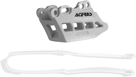 ACERBIS Chain Guide and Slider Kit - Honda CRF250R/CRF450R/RX - White 2666240002