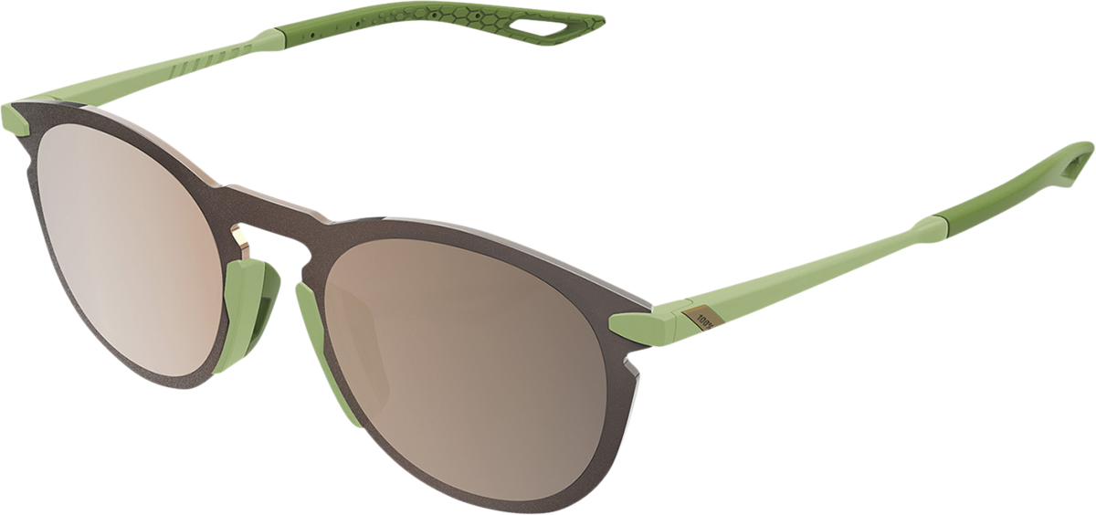 100% Legere Sunglasses - Round - Viperidae - Bronze Mirror 61040-389-80