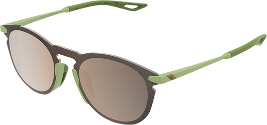 100% Legere Sunglasses - Round - Viperidae - Bronze Mirror 61040-389-80