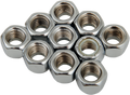 DRAG SPECIALTIES Nuts - Nylon - Chrome - 3/8"-16 MPB277