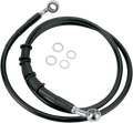 DRAG SPECIALTIES Brake Line - Front (Upper) - Black 680214BLK