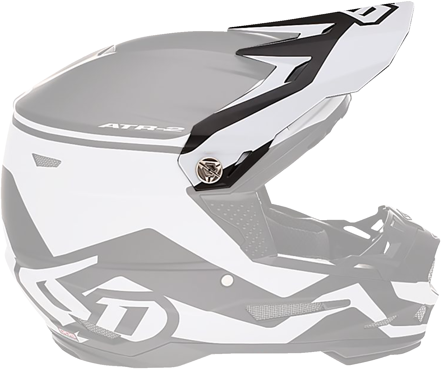 6D ATR-2 Visor - Drive - White 72-6095
