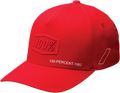 100% Shadow Flexfit® X-Fit Hat - Red - Small/Medium 20092-003-17