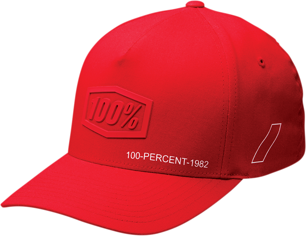 100% Shadow Flexfit® X-Fit Hat - Red - Large/XL 20092-003-18