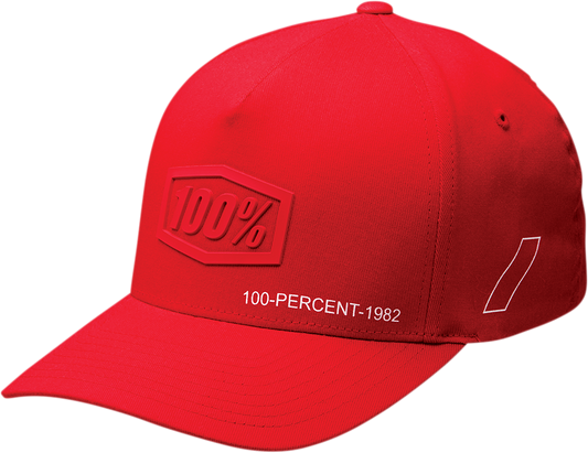 100% Shadow Flexfit® X-Fit Hat - Red - Large/XL 20092-003-18