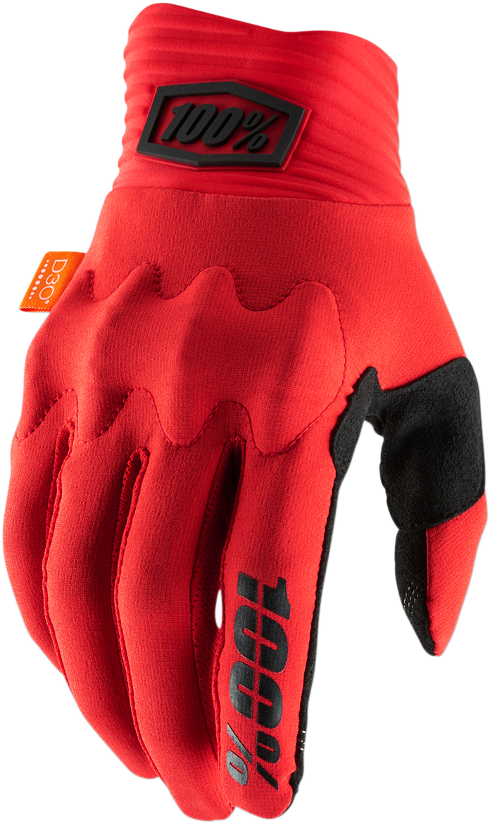 100% Cognito Gloves - Red/Black - Medium 10014-00021