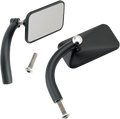BILTWELL Rectangular Mirrors - Black 6502-200-102