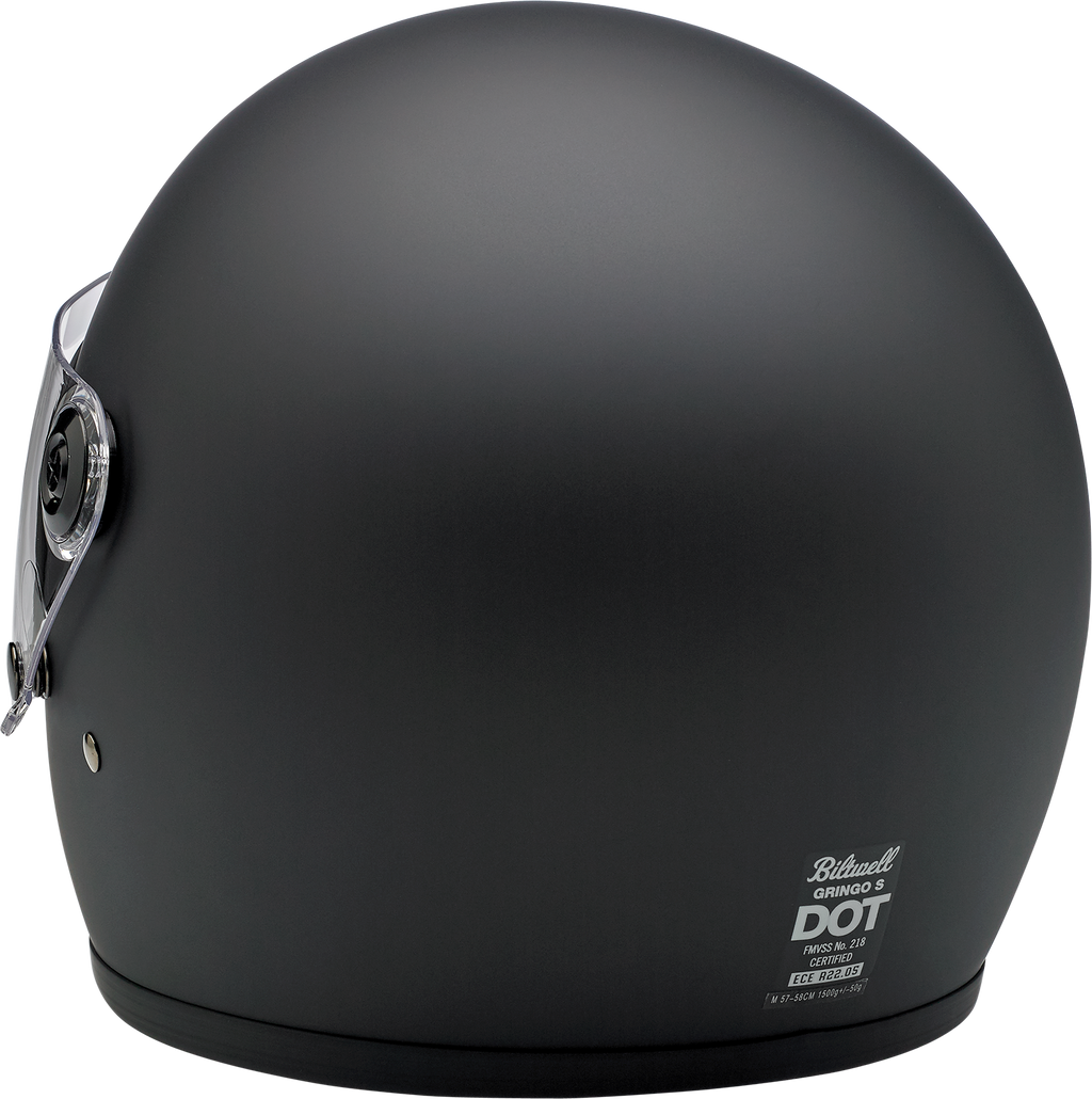 BILTWELL Gringo S Helmet - Flat Black - Large 1003-201-104