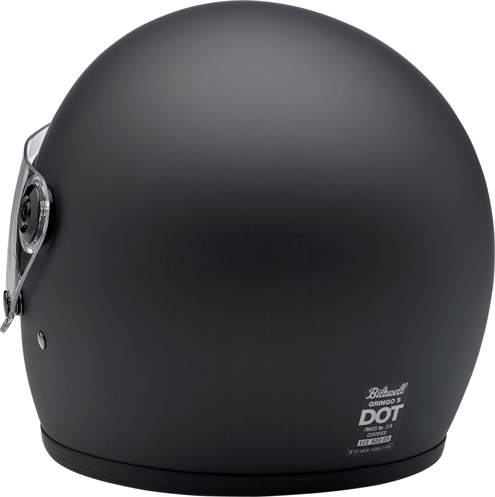 BILTWELL Gringo S Helmet - Flat Black - Large 1003-201-104