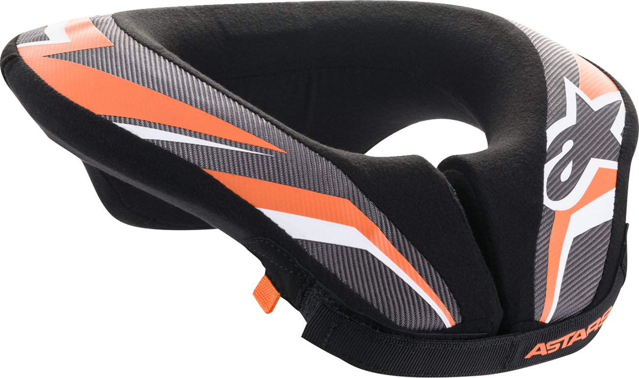 ALPINESTARS Youth Sequence Neck Roll - Black/Anthracite/Orange - S/M 6741018-148-SM