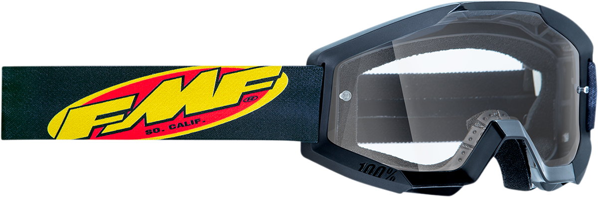FMF PowerCore Goggles - Core - Black - Clear F-50050-00003 2601-3002