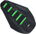 MOOSE RACING Ribbed Seat Cover - Black Cover/Green Ribs - Kawasaki KX8091-334RT