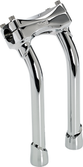 BILTWELL Risers - Murdock - Oversized - Pullback - 10" - Chrome 6414-105-10